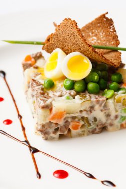 Tabakta taze salata