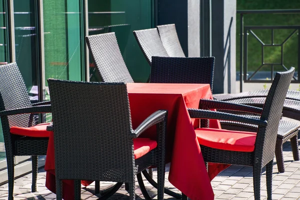 Gemütliches Café im Herbst — Stockfoto