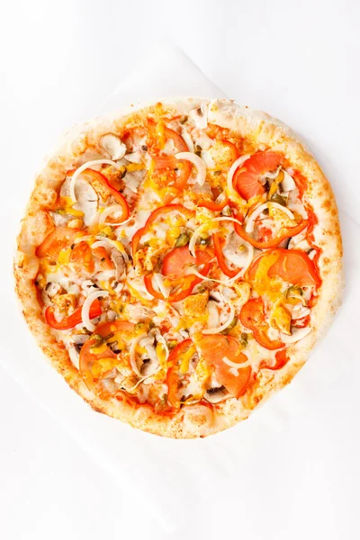 Dobrá pizza se zeleninou — Stock fotografie