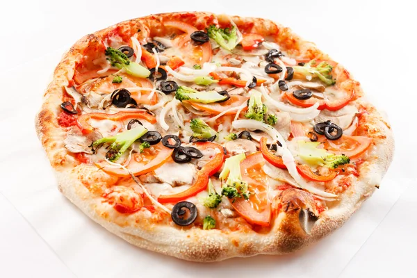 Smakrik vegetarisk pizza — Stockfoto