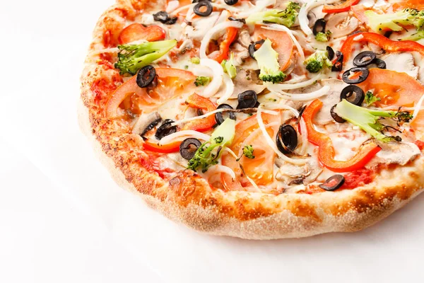 Pizza vegetariana saborosa — Fotografia de Stock