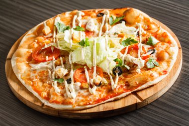 lezzetli ev yapımı pizza