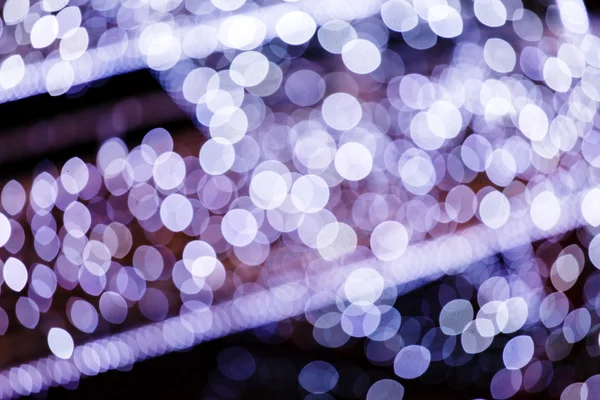 Natale luci blu incandescente — Foto Stock