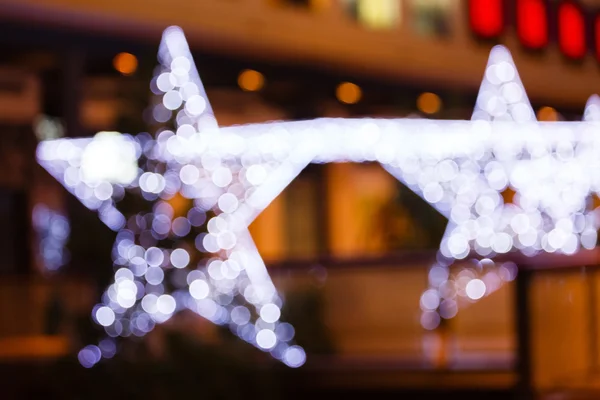 Огни рождественских звезд — стоковое фото