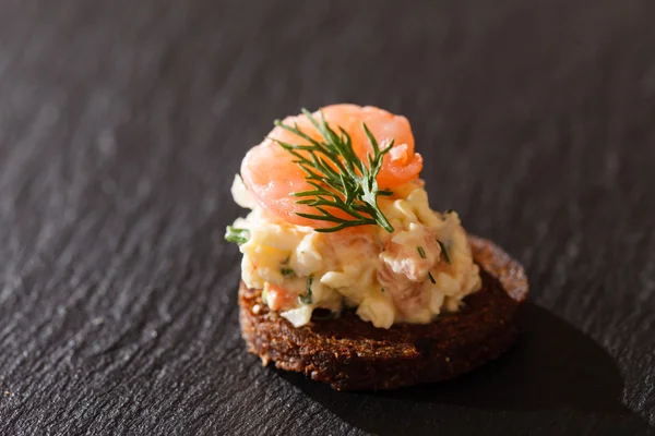 Chutné zdravé canape — Stock fotografie