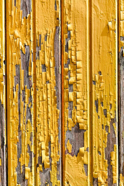 Wooden planks painted yellow — Stock Photo, Image