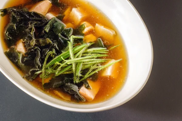 Bol de soupe miso — Photo