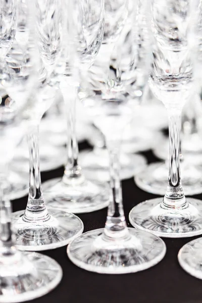 Empty wine glasses — Stock Photo, Image