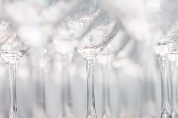 Empty wine glasses — Stock Photo, Image