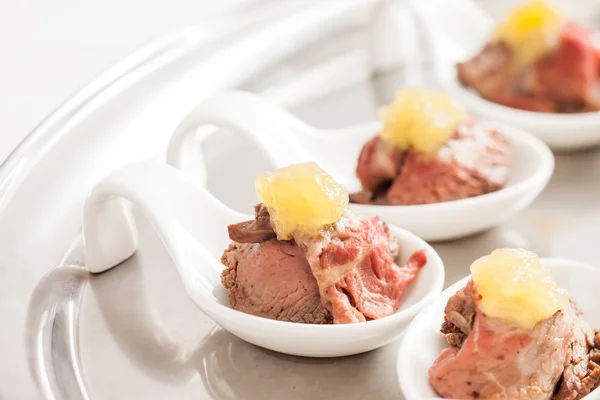 Beef Meat appetizer — Stock Photo, Image