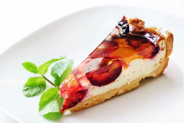 Pflaumenkuchen — Stockfoto