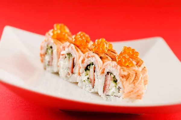 Saboroso conjunto de sushi — Fotografia de Stock