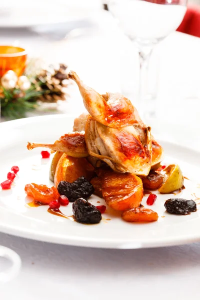 Tasty Quail on party — Stock Photo, Image