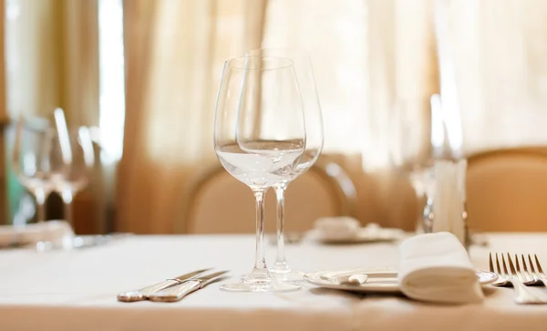 레스토랑 테이블 장식 — 스톡 사진