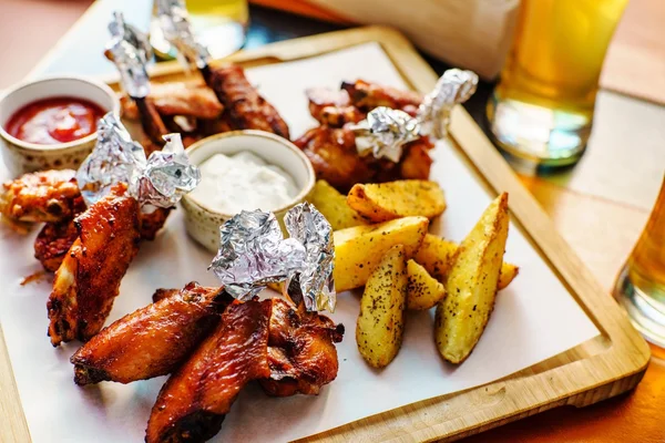 meze baharatlı tavuk kanadı