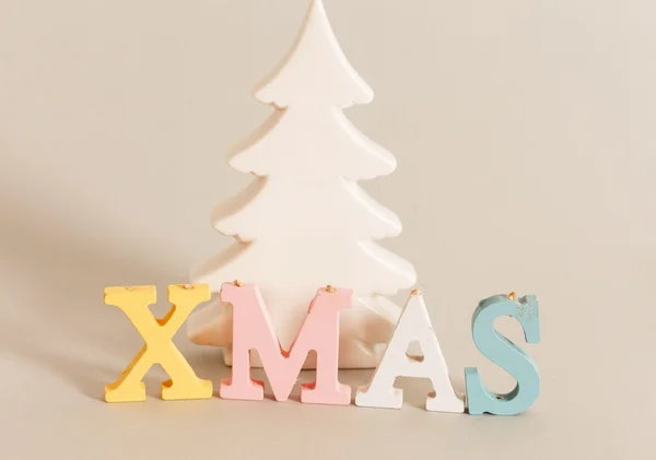 Christmas wooden decorations — Stock Photo, Image