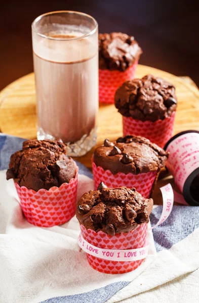 Sweet chocolate muffins — Stock Photo, Image