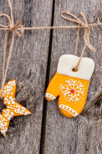 Christmas mitten cookie — Stock Photo, Image