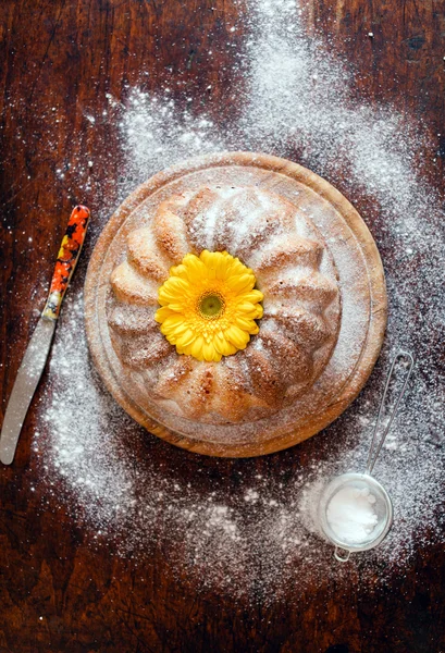 Dulce pastel de mármol — Foto de Stock