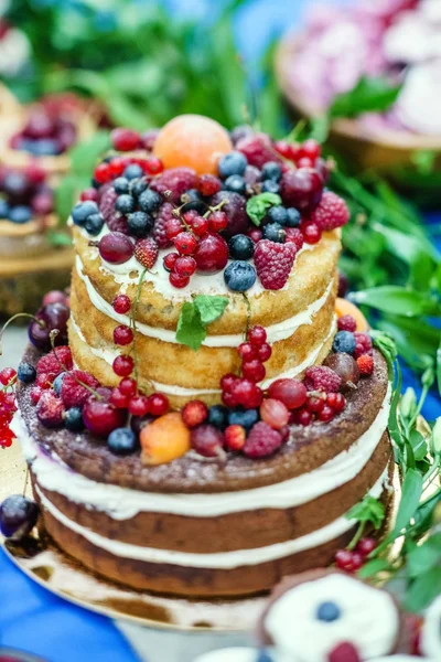 Pastel de boda desnuda —  Fotos de Stock