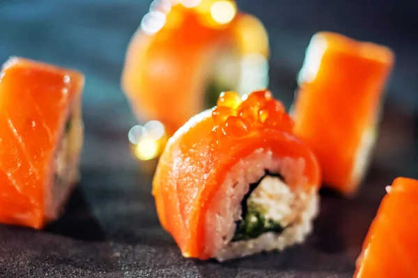 Sushi with caviar — Stock Photo, Image