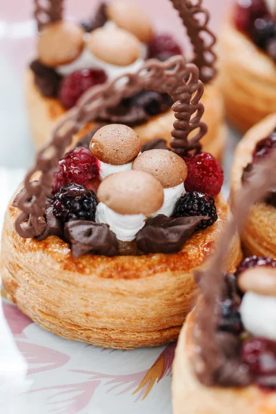 Cakes with sweet mushrooms — Stock Photo, Image