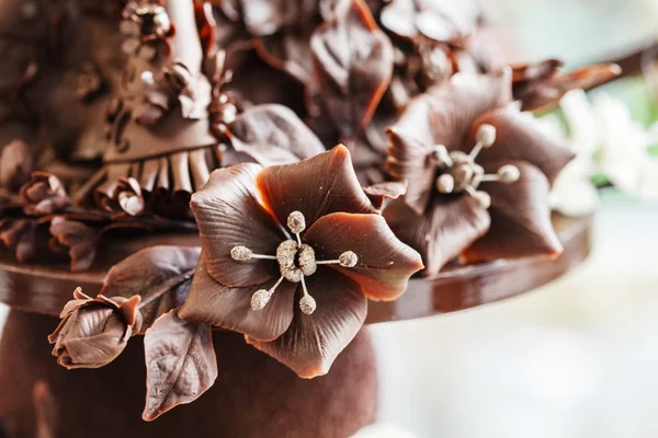 달콤한 맛 있는 초콜릿 꽃 — 스톡 사진