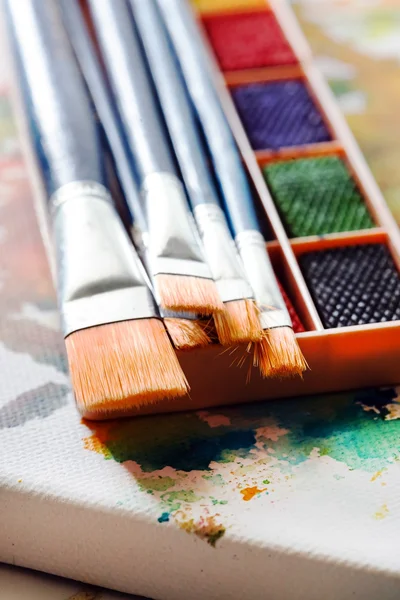 Set of watercolor paints — Stock Photo, Image