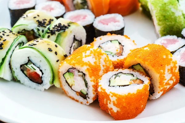 Sushi rolki zestaw — Zdjęcie stockowe