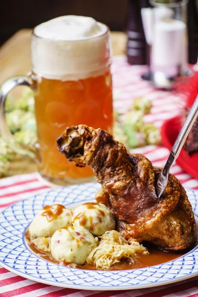 Roasted pork knuckle — Stock Photo, Image