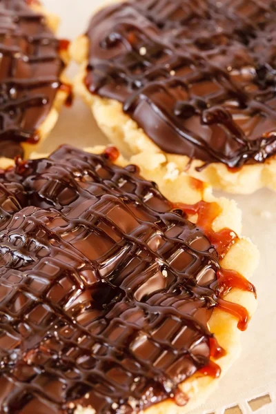 Tartes au chocolat sucré savoureux — Photo