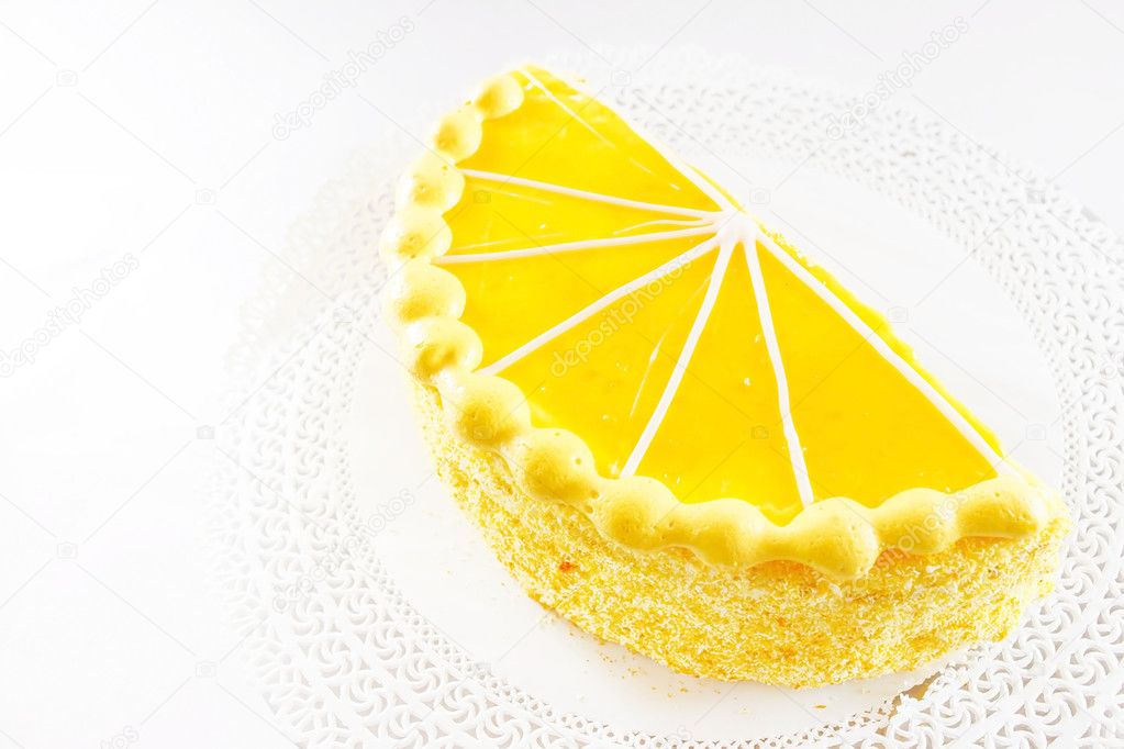 Yellow lemon cake