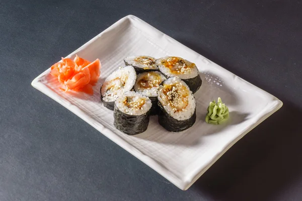 Conjunto asiático de sushi — Fotografia de Stock