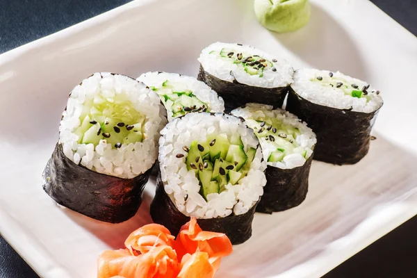 Conjunto asiático de sushi — Fotografia de Stock