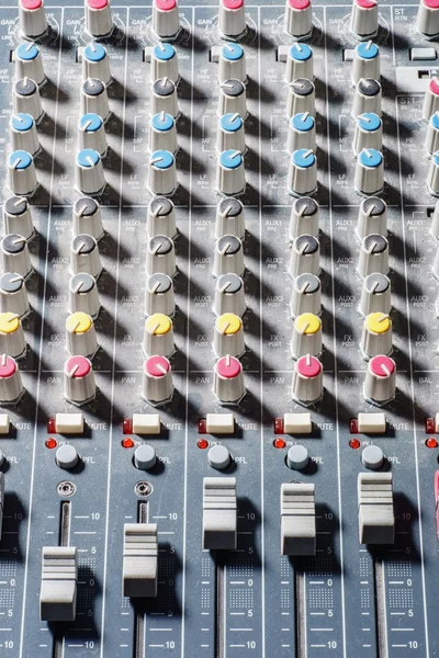Audio mixer toetsenbord — Stockfoto