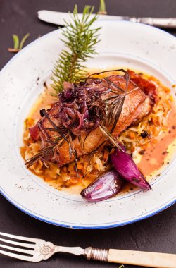 lezzetli kızarmış ördek