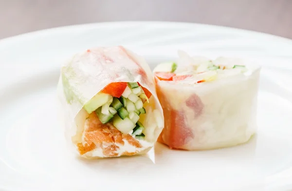 Spring rolls with vegetables — Stock Photo, Image