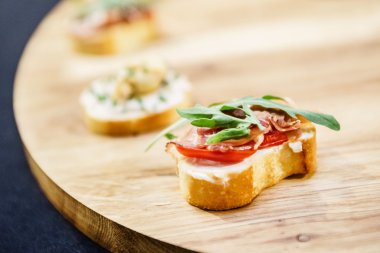 lezzetli taze kanepeler