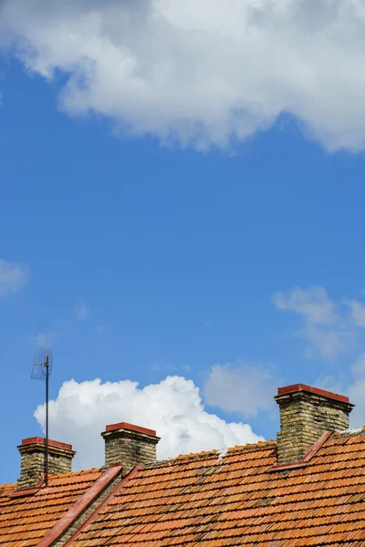 Telha do telhado construção — Fotografia de Stock