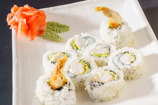 Tasty sushi rolls — Stock Photo, Image