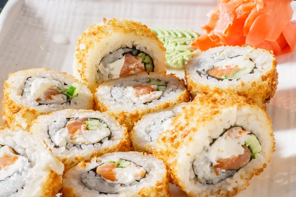 Chutné sushi rolky — Stock fotografie