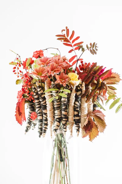 Autumn bouquet chrysanthemums — Stock Photo, Image