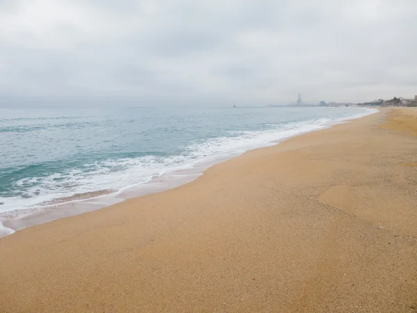 Пляж Середземного моря — стокове фото