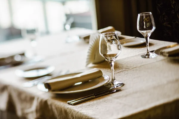 Restaurante conjunto de banquetes — Fotografia de Stock
