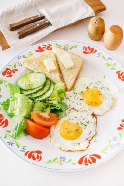 Yumurtalı kahvaltı.