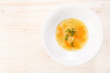 Tavuk çorbası plaka