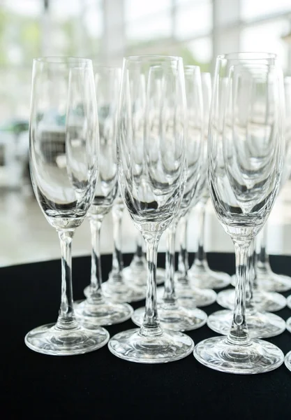 Wine empty glasses — Stock Photo, Image