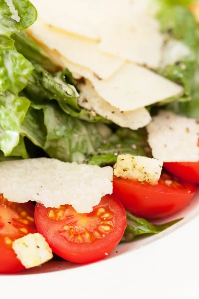 Salada de cessar em prato — Fotografia de Stock