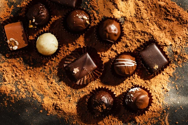 Bonbons aus Schokolade — Stockfoto