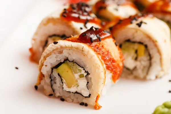 Asiatico sushi gustoso — Foto Stock